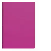 Caiet A4 capsat, 40 file matematica, 60g/mp, PP 280 microni, magenta
