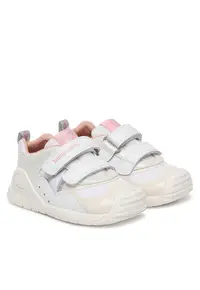 Pantofi sport copii din piele naturala - Alb