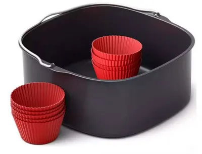 Set de copt Philips - Airfryer XXL HD9957/00, negru