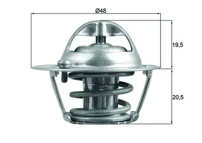 Termostat Lichid Racire (82 C) Potrivit Ford Ecosport, Fiesta Iv, Fiesta V, Fiesta Vi, Fiesta Minivan, Focus I, Focus I Kombi, Fusion, Ka+ Iii, Puma, Sierra Ii 1.2-2.0 12.91