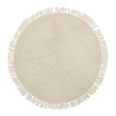 Covor din lână Bloomingville Nature, ⌀ 110 cm, natural