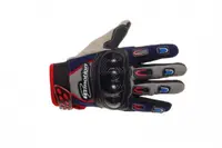 Manusi enduro textil cu protectii kewlar, culoare negru gri, marime L