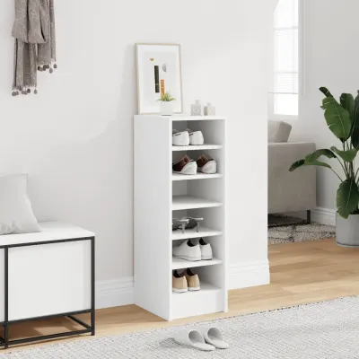vidaXL Pantofar, alb, 31,5x35x90 cm, PAL