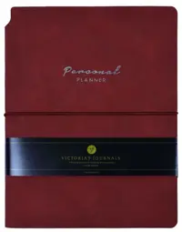 Caiet Victoria's Journals Kuka - Burgund, copertă plastică, 96 de foi, format A5