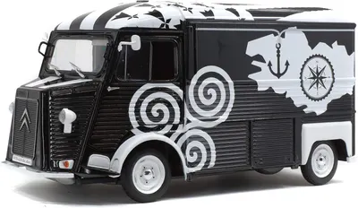 Model de colecție SOLIDO Modern: Mașini - Citroen Type HY Breizh (Black) (1969)