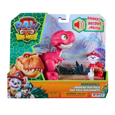 Set dinozaur cu figurina, Paw Patrol, Roaring Pup Pals, Marshall, 20158882