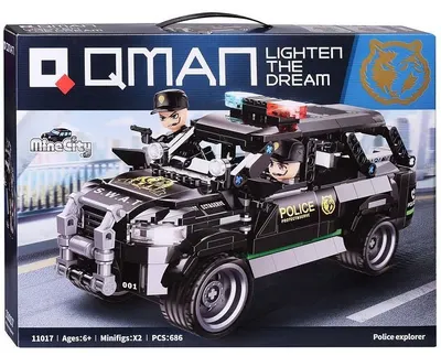 Constructor Qman - Mașină de anchetă a poliției, 686 piese