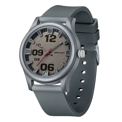 Ceas Copii Sanda 3252 Gri - Design Sport, Analog, Diver, Rezistent la Apă 5ATM
