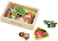 Set de joaca Melissa & Doug - Ferma de lemn magnetica