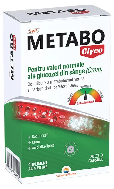 Metabo Glyco, 30 capsule, Sun Wave Pharma