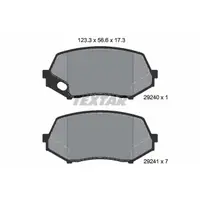 Set placute frana, frana disc TEXTAR 2924001