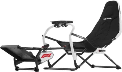 Cockpit Playseat - Challenge DD F1 Edition pliabil, negru/alb