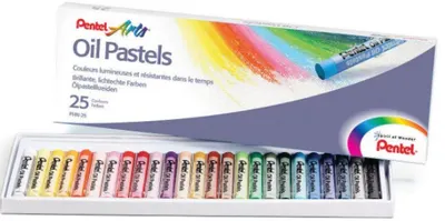 Set pasteluri uleioase Pentel - Arts, 25 culori