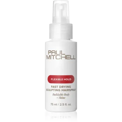 Paul Mitchell Flexible Hold Fast Drying Sculpting Hairspray fixativ pentru volum și strălucire 75 ml