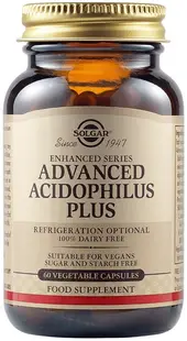Advanced Acidophilus Plus, 60 capsule, Solgar