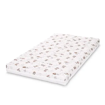 Saltea pentru patut Lorelli Havana Bear and Pilow Beige 110x62x10 cm cocos si spuma elastica