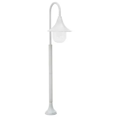 vidaXL Stâlp de iluminat pentru grădină, alb, 120 cm, aluminiu, E27