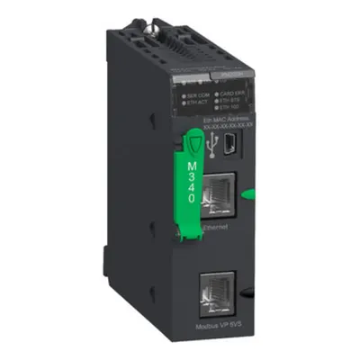 Modul procesor M340 - Max. 1024 intrari/iesiri discrete + 256 intrari/iesiri analogice - Modbus - Ethernet