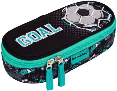 Penar școlar oval Bambino Premium Goal - Cu 1 fermoar