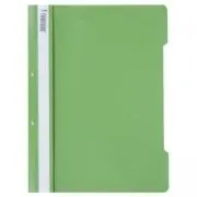 Dosar cu sina Noki, plastic, verde, 2 perforatii pentru arhivare, eticheta interschimbabila pe cotor
