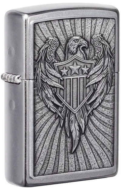Brichetă Zippo - Eagle Shield Emblem Design