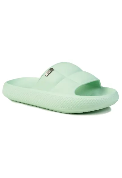 Papuci dama Maya Slider - confortabili - verzi - sintetic