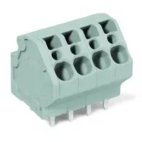 PCB terminal block; 4 mm²; Pin spacing 5 mm; 10-pole; CAGE CLAMP®; 4,00 mm²; gray
