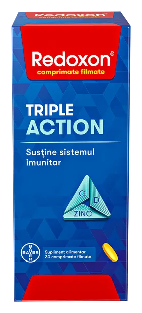 Redoxon Triple Action, 30 comprimate filmate, Bayer