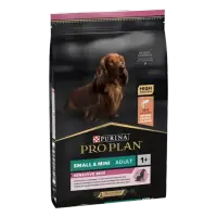 Hrana uscata pentru caini Pro Plan Small Mini Adult Sensitive Skin cu somon 3 kg