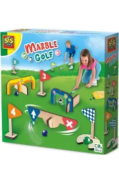 Joc de petrecere: Minigolf din lemn