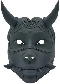3D Print 3D Morph Lab - Hannya half, mască de purtat, gri