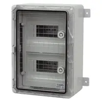 Cutie modulara din ABS gri PP3112, usa transparenta, 2 x 9 module, 250x350x150 mm, IP65