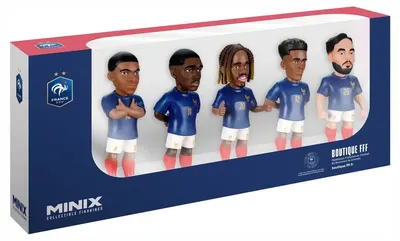 Set de figurine Minix - Echipa Națională Franța, 5 bucăți, 7 cm