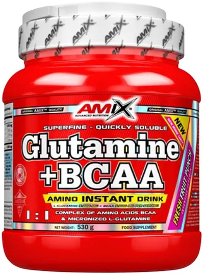 Glutamine + BCAA, mango, 530 g, Amix