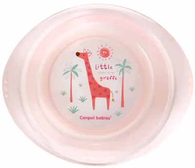 Bol de plastic Canpol - Africa, 320 ml, roz