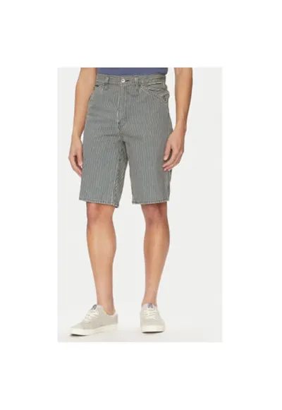 Pantaloni scurti din denim barbati Levi S - 001K8-0002 - Bumbac - Alb/Negru - Alb/Negru