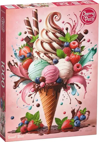 Puzzle Cherry Pazzi din 1000 piese - Dulce fericire