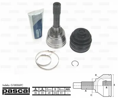 Cap planetara spre roata (26z 22z 48mm) SUZUKI GRAND VITARA I, VITARA 1.6 intre 1988-2003