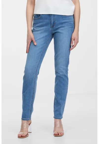 Blugi slim fit - Albastru cobalt