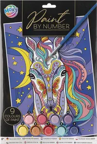 Kit de vopsea după număr Moxy - Unicorn
