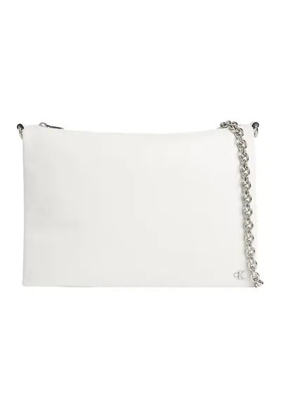 Geanta cu bareta lant Micro Mono - Alb murdar