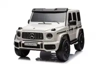 Masinuta electrica pentru 2 copii Mercedes G63, 4x4, 800W, 24V-14Ah, cu MP4, alba