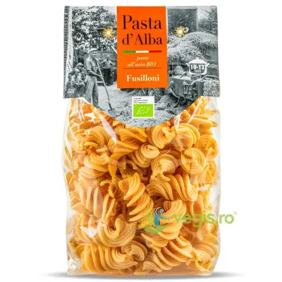 Paste Fusilloni din Grau Dur si Oua Ecologice/Bio 250g