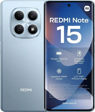 Smartphone Xiaomi - Redmi Note 15, 6.77'', 8GB/256GB, Glacier Blue