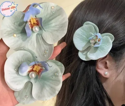 Accesoriu Par Model Orhidee Turquoise