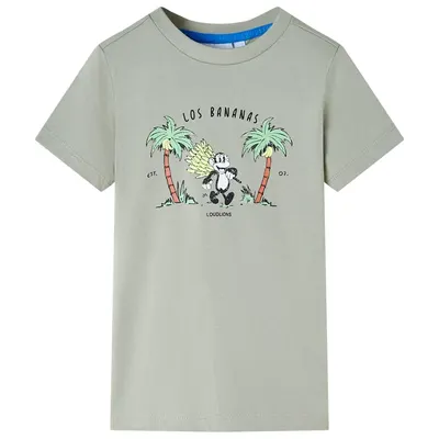 Tricou pentru copii, kaki deschis, 140