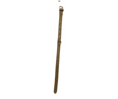 Zgarda din piele, bej, rezistenta, cu tinte, 2 cm x 45 cm