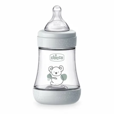 Biberon Chicco Perfect5 150ml, biofunctional, anti-colici, tetina silicon, flux lent, unisex, 0luni