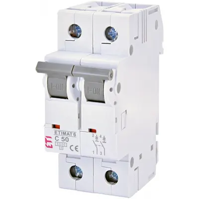 ETIMAT 6 Intrerupatoare automate miniatura 6kA ETIMAT 6 2p C50