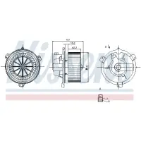 Ventilator, habitaclu NISSENS 87056